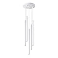 Suspension Pastelo 5 en grappe tubes fins blanc G9