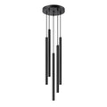 Suspension Pastelo 5 en grappe tubes fins noir G9
