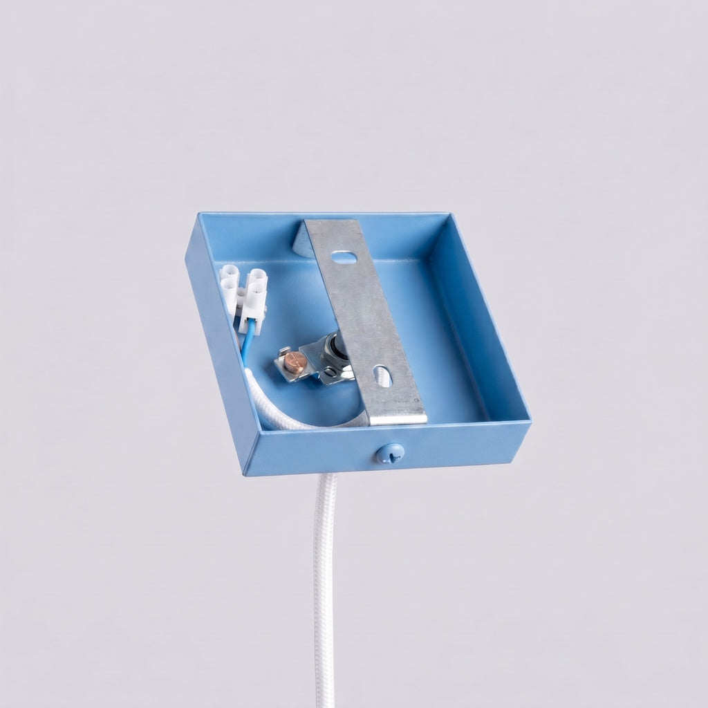 Suspension Pastelo tube fin bleu azur G9, vue 5