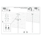 Notice de montage : Suspension Pastelo tube fin beige G9