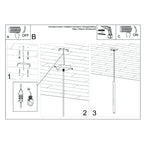 Notice de montage de la Suspension Pastelo tube fin bois G9