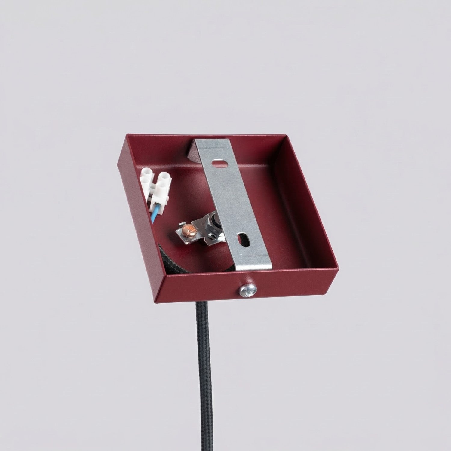 Suspension Pastelo tube fin bordeaux G9, vue 5