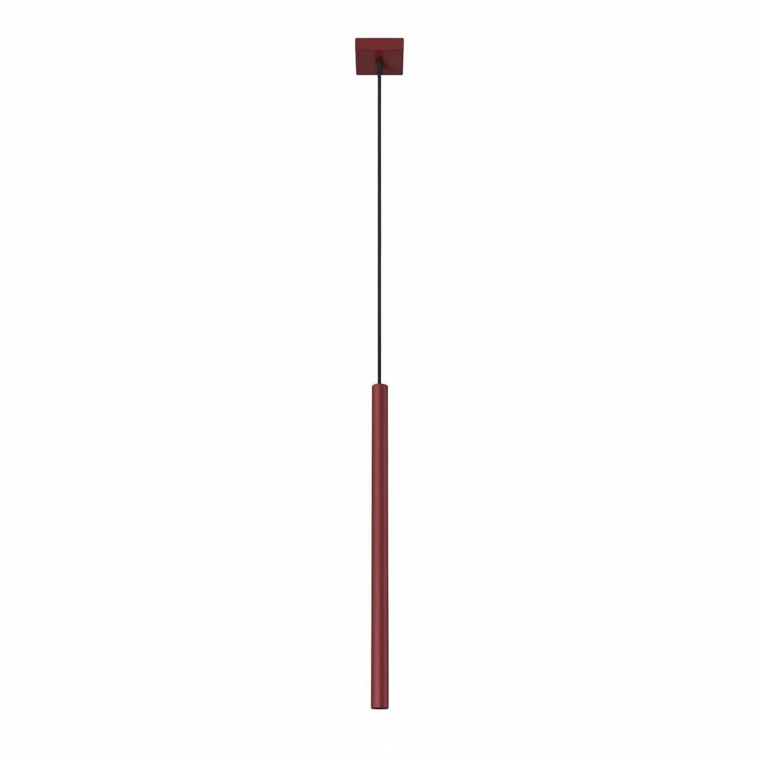 Suspension Pastelo tube fin bordeaux G9