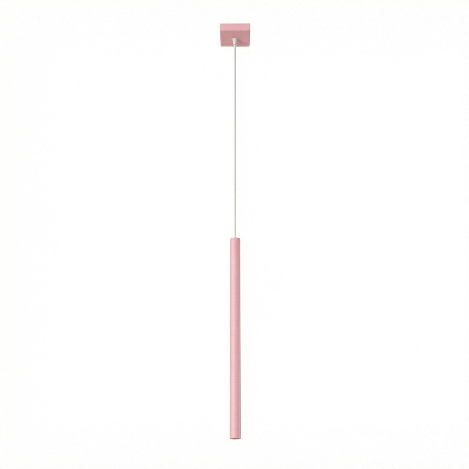 Suspension Pastelo tube fin rose G9