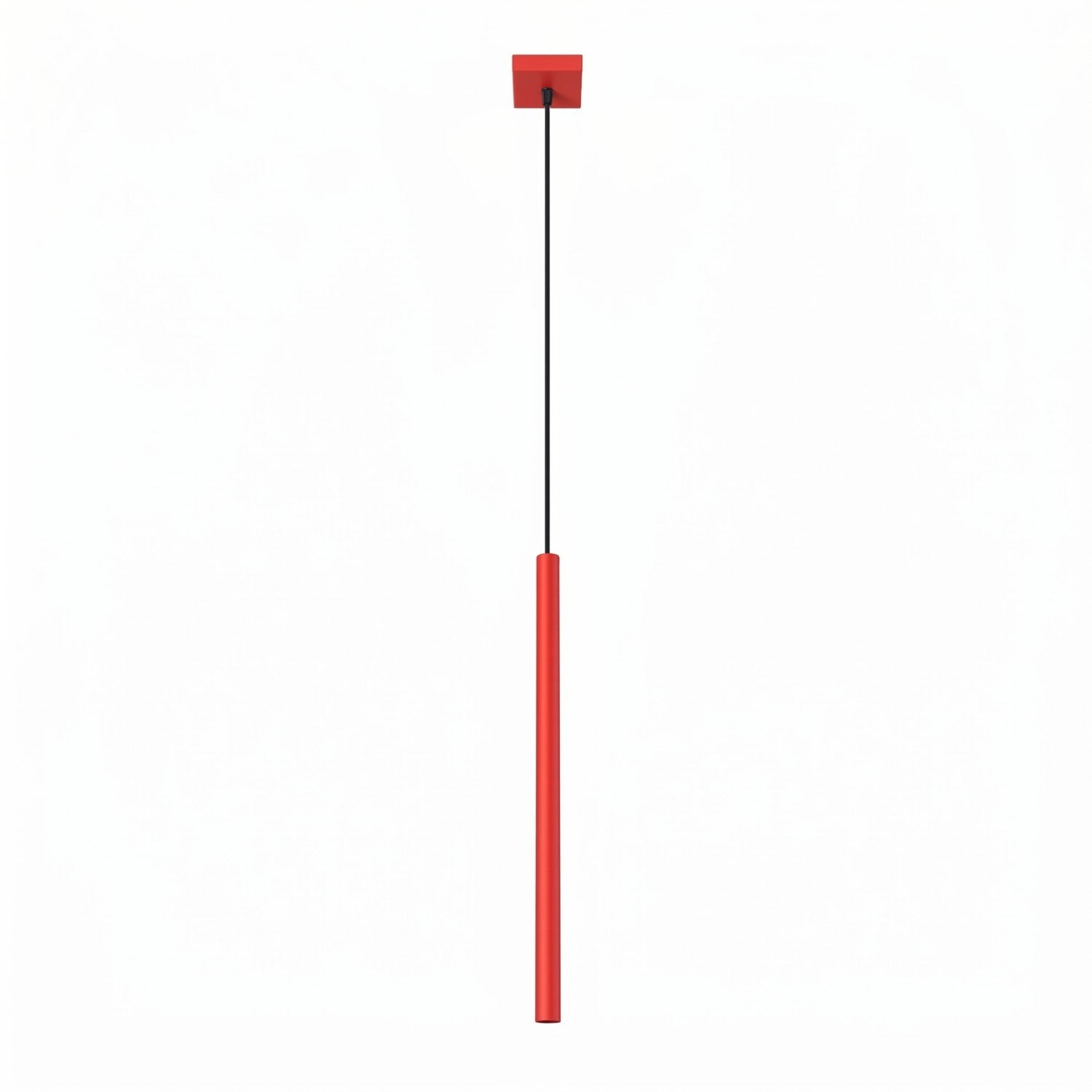 Suspension Pastelo tube fin rouge G9