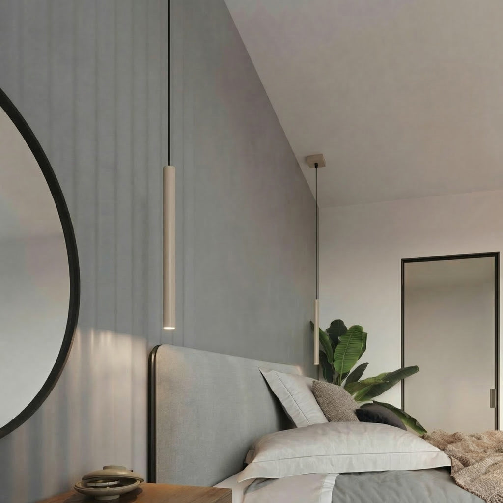 Suspension Pastelo tube fin taupe G9, vue 15