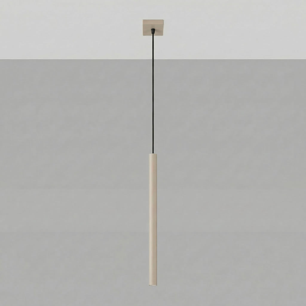 Suspension Pastelo tube fin taupe G9, vue 2