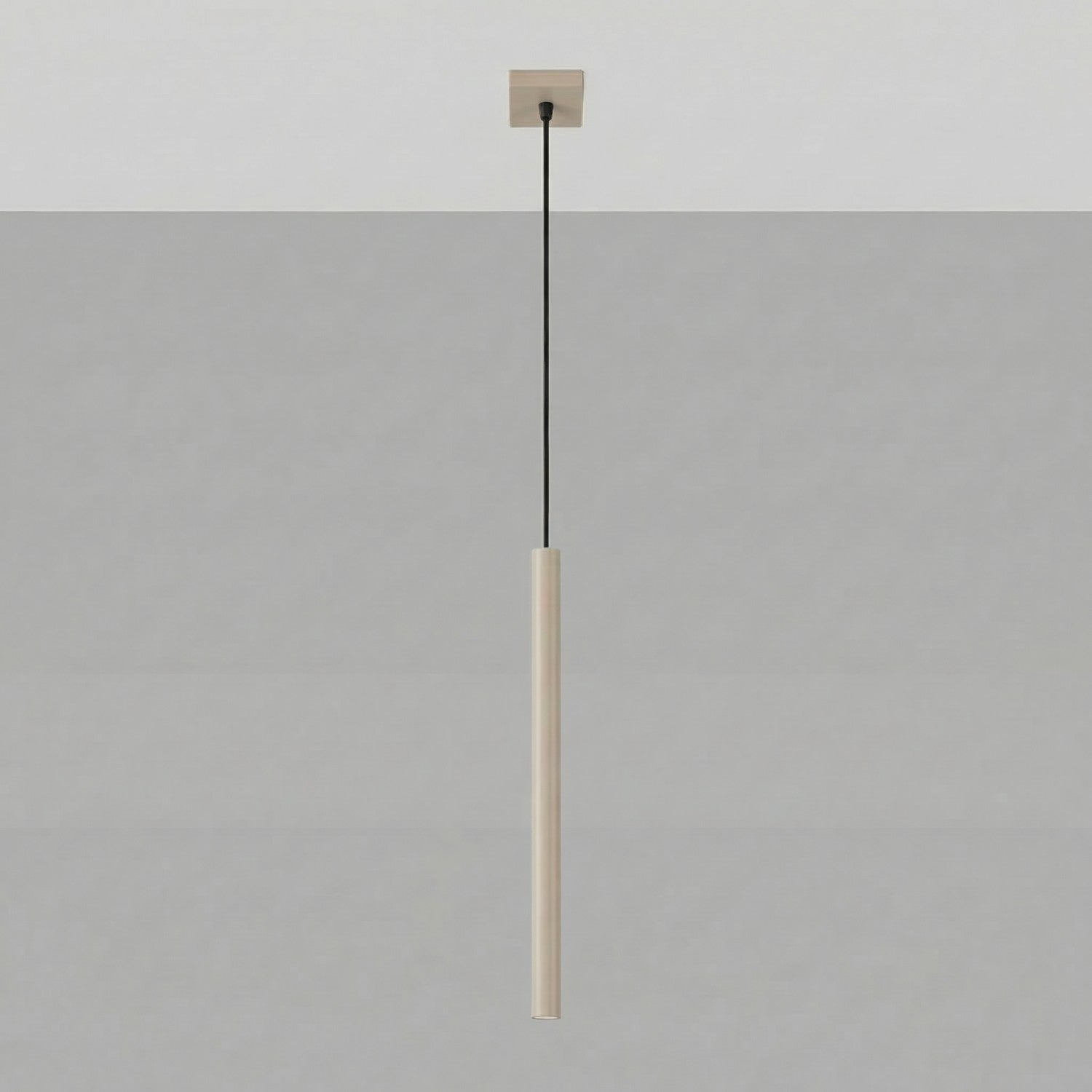 Suspension Pastelo tube fin taupe G9, vue 2
