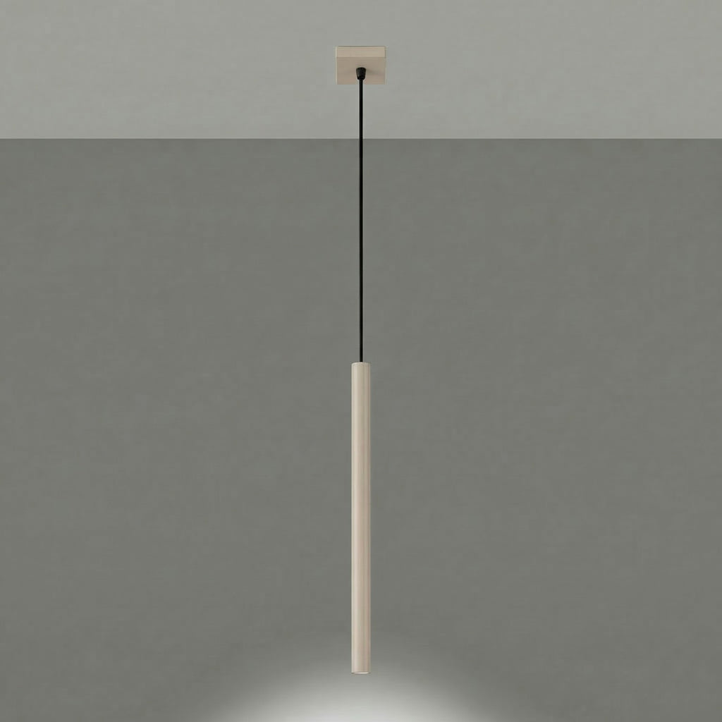 Suspension Pastelo tube fin taupe G9, vue 3