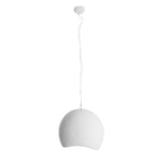 Suspension Pierre 70 cm blanche E27