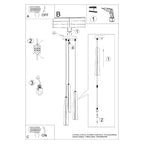 Notice de montage : Suspension Prysm 3 en grappe métal blanc G9