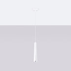 Suspension Prysm métal blanc G9 de profil