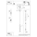Notice de montage : Suspension Prysm métal blanc G9