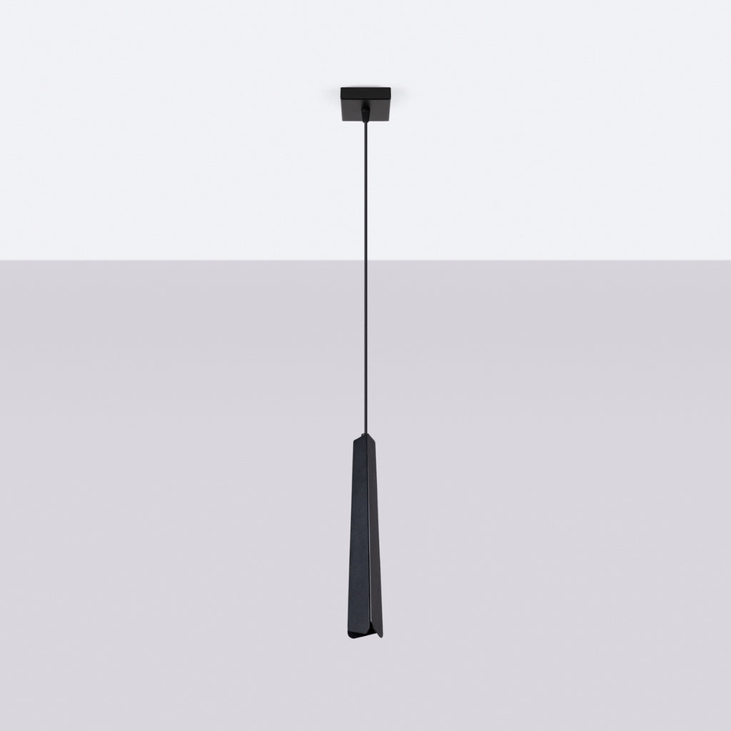 Suspension Prysm métal noir G9 de profil
