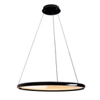 Suspension Qled anneau LED noire