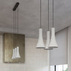 Suspension REA 2 béton gris E14 en ambiance