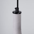 Suspension REA 2 béton gris E14, détail du béton gris brut