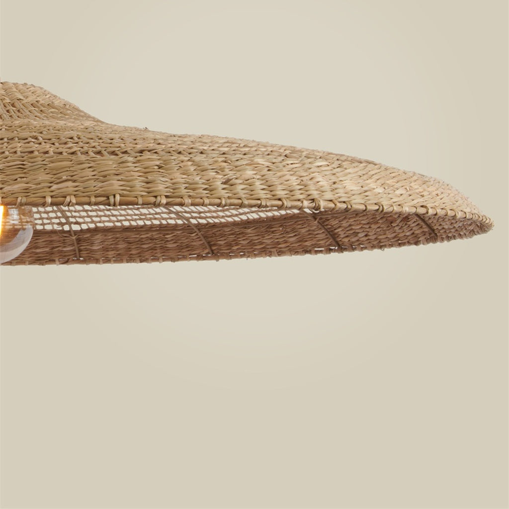 Suspension Santorini jonc de mer naturel 75 cm E27, vue 4