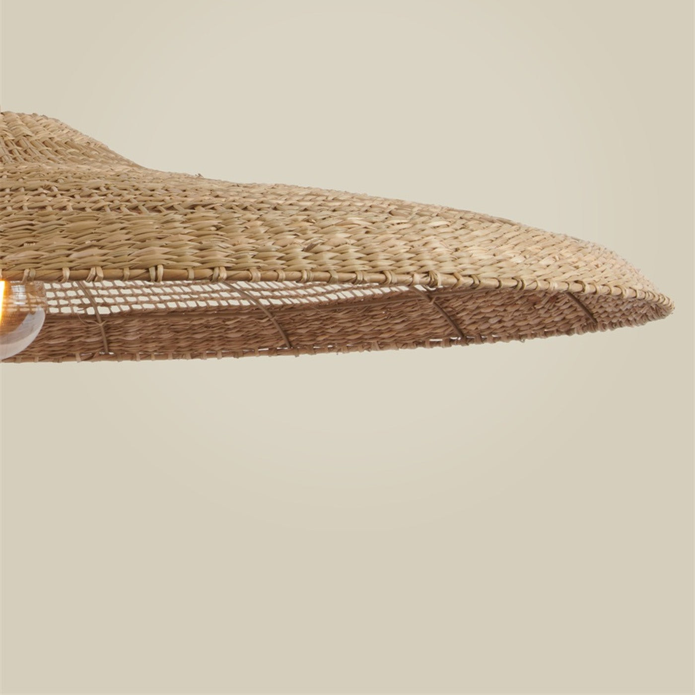 Suspension Santorini jonc de mer naturel 75 cm E27, vue 4