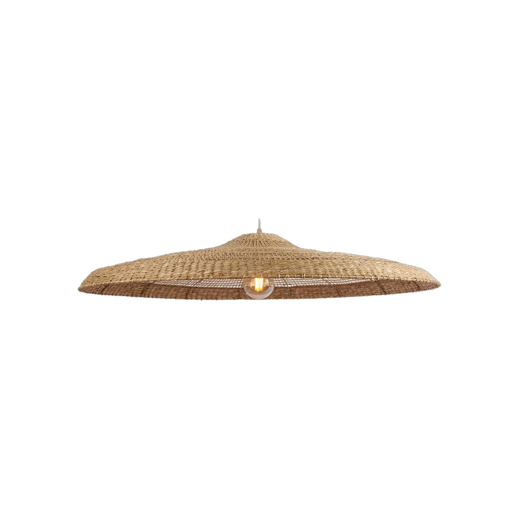 Suspension Santorini jonc de mer naturel 75 cm E27