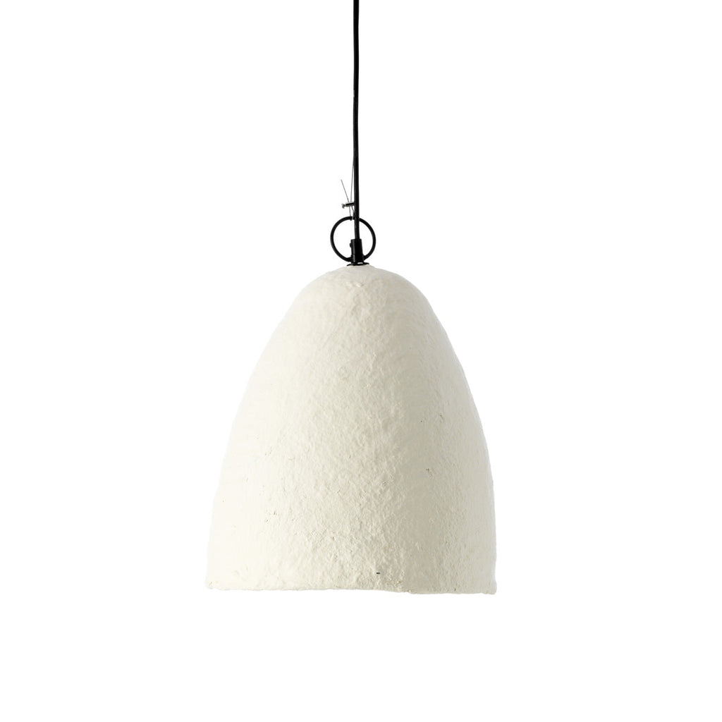 Suspension Savana en papier mâché blanc 30 cm