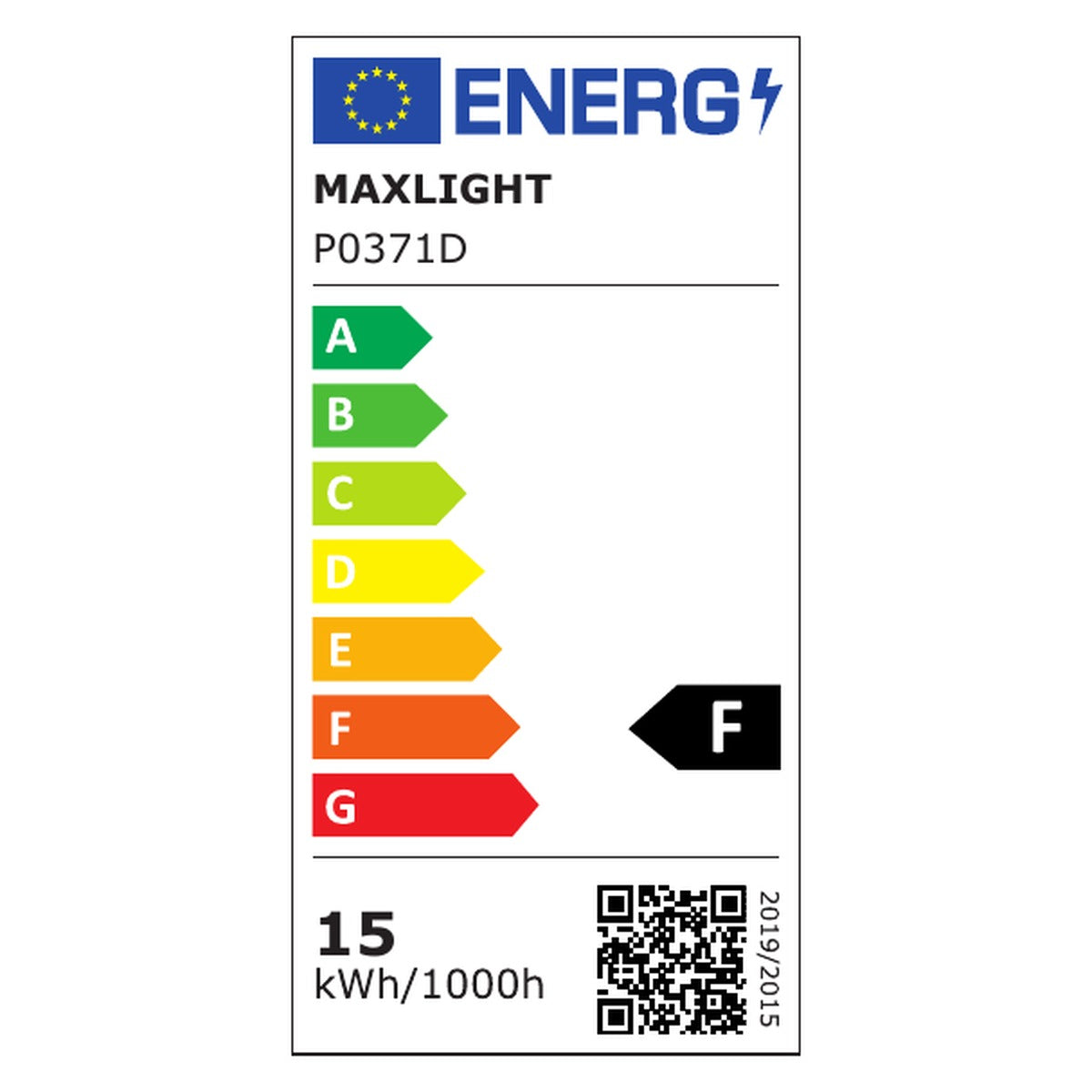 Étiquette énergie de la suspension Silk classe F