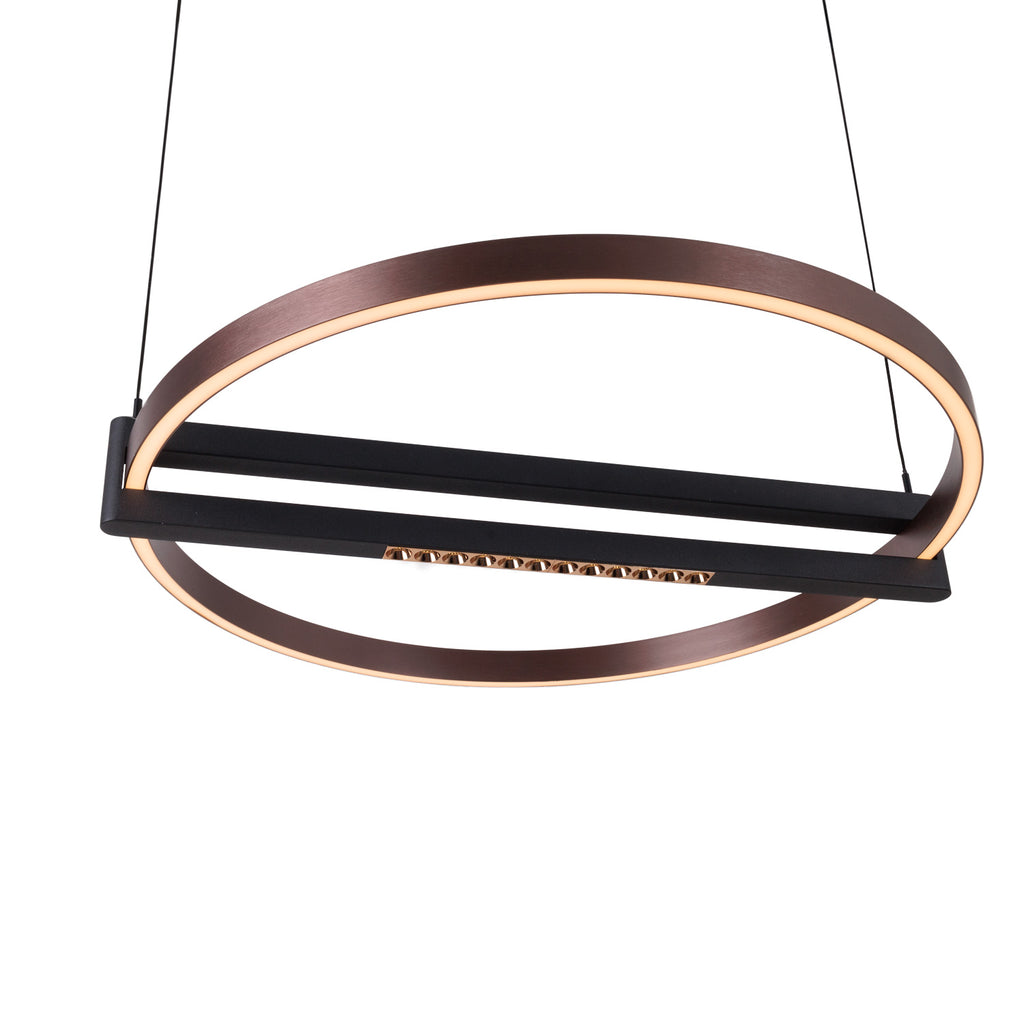 Suspension Singapur Round noire, vue 3