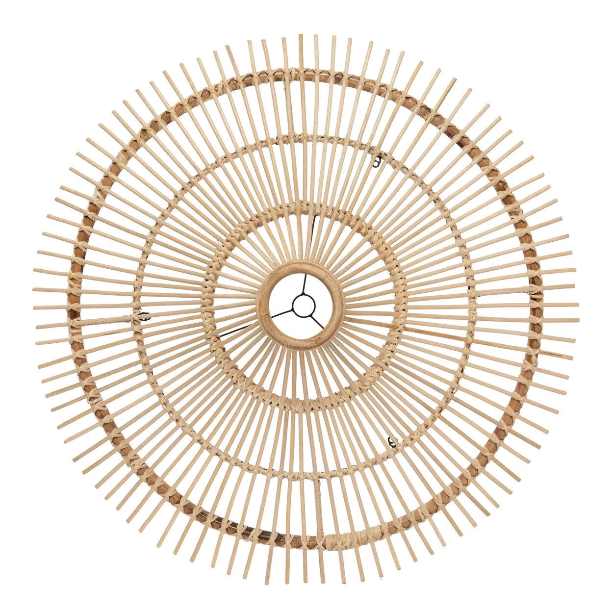 Abat-jour de suspension Sky en rotin naturel 110 cm, vue 3