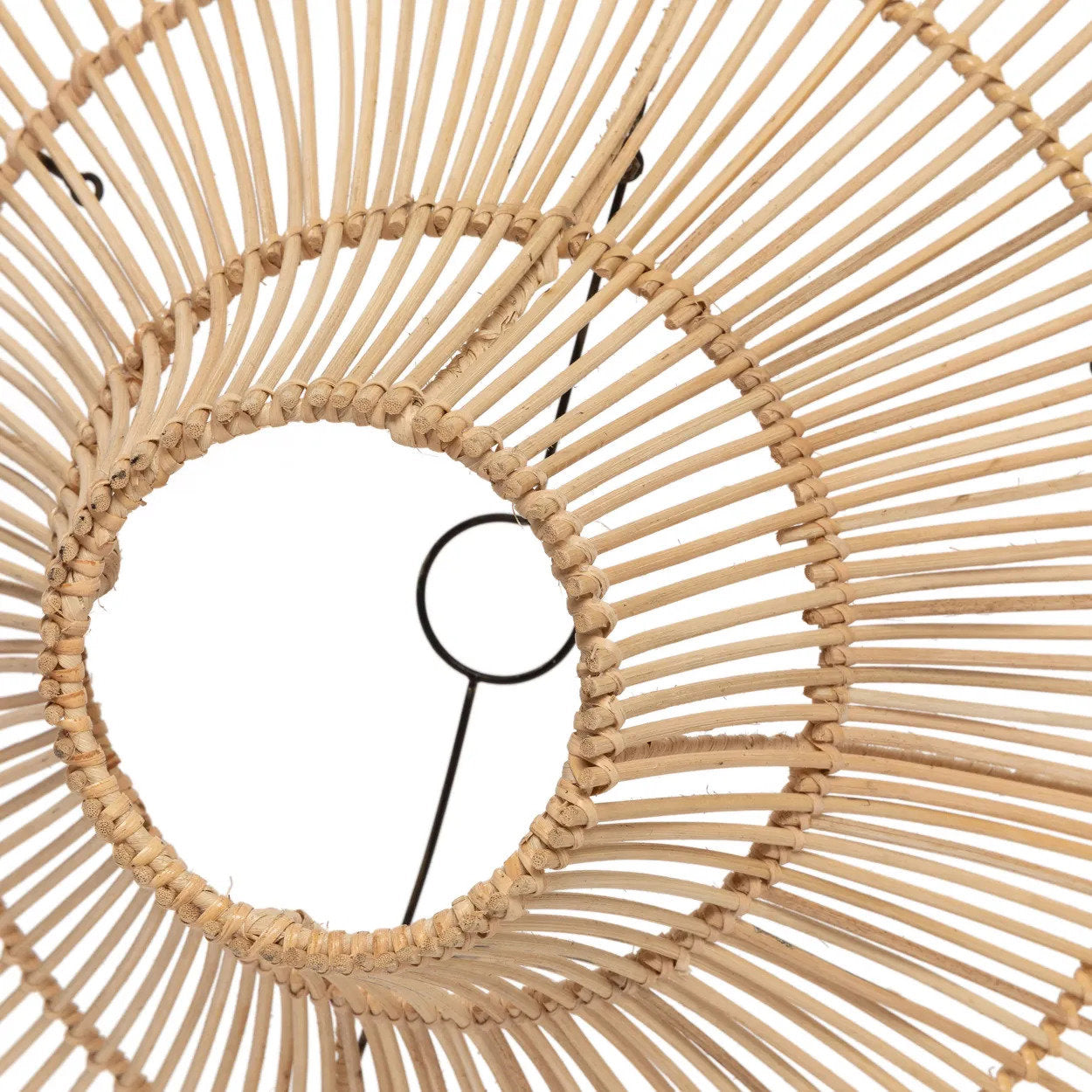 Abat-jour de suspension Sky en rotin naturel 60 cm, vue 6