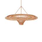 Abat-jour de suspension Sky en rotin naturel 60 cm