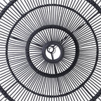 Abat-jour de suspension Sky en rotin noir 110 cm, vue 7