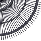 Abat-jour de suspension Sky en rotin noir 110 cm, vue 8