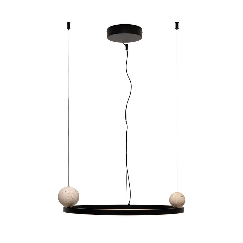 Dimensions Suspension Solaris ovale noire