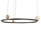 Suspension Solaris ronde noire, vue 2