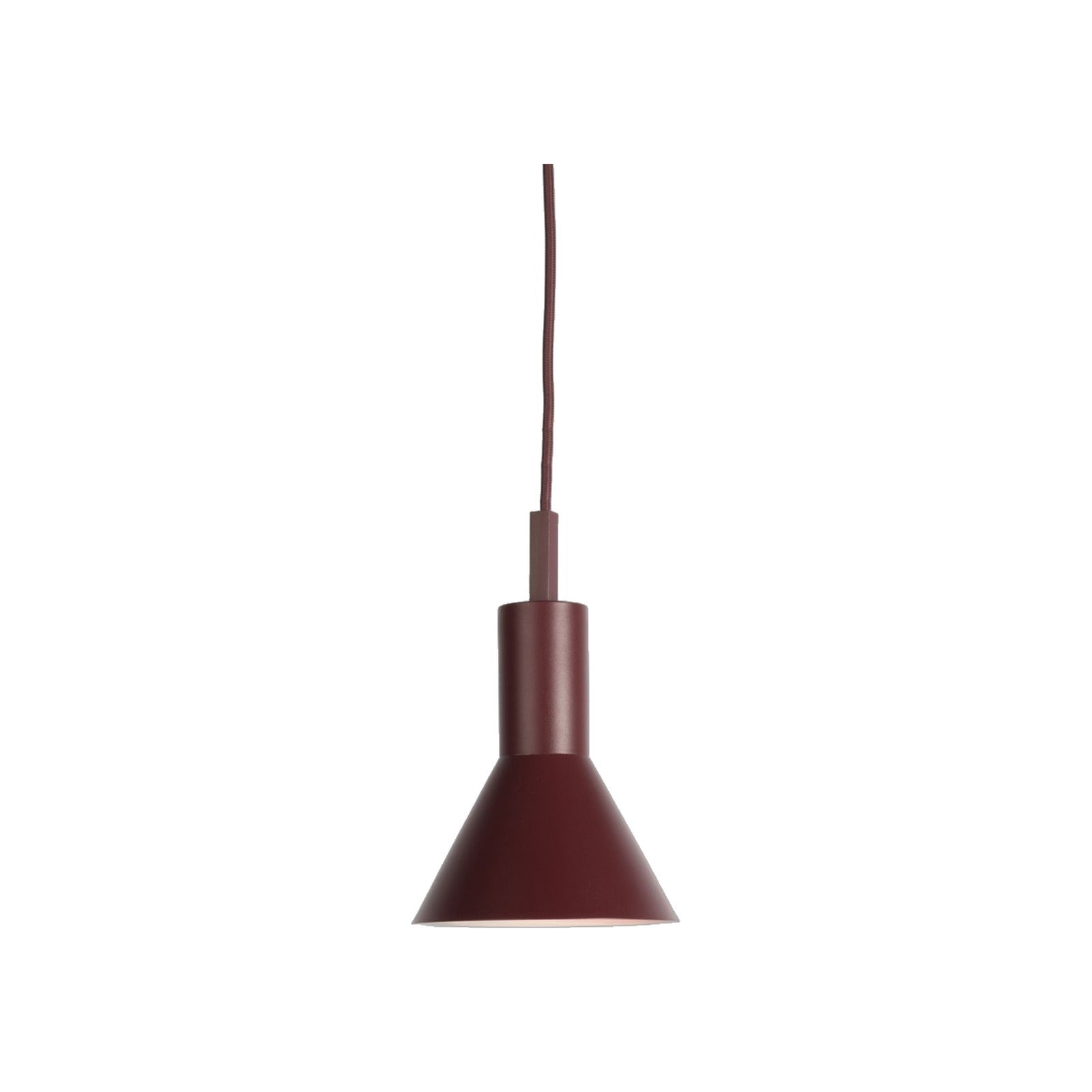 Suspension Stavanger métal bordeaux 22 cm E27