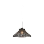 Suspension Tahiti bambou noir 45 cm E27