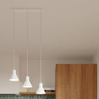 Suspension Taleja métal blanc en ambiance