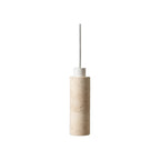 Suspension Tivoli travertin blanc 23 cm GU10