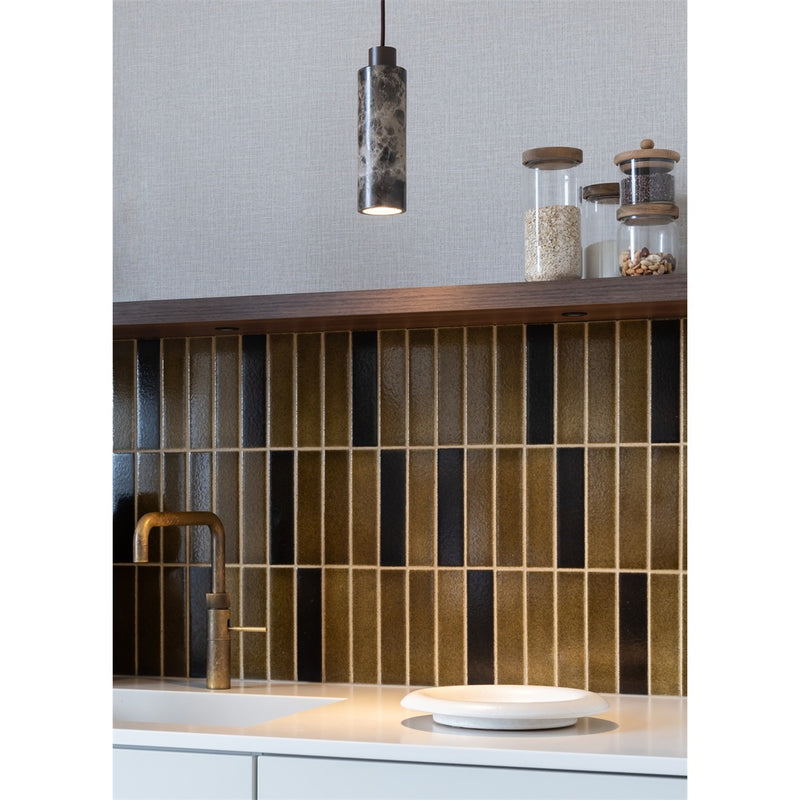 Dimensions Hängeleuchte Tivoli Travertin braun 23 cm GU10