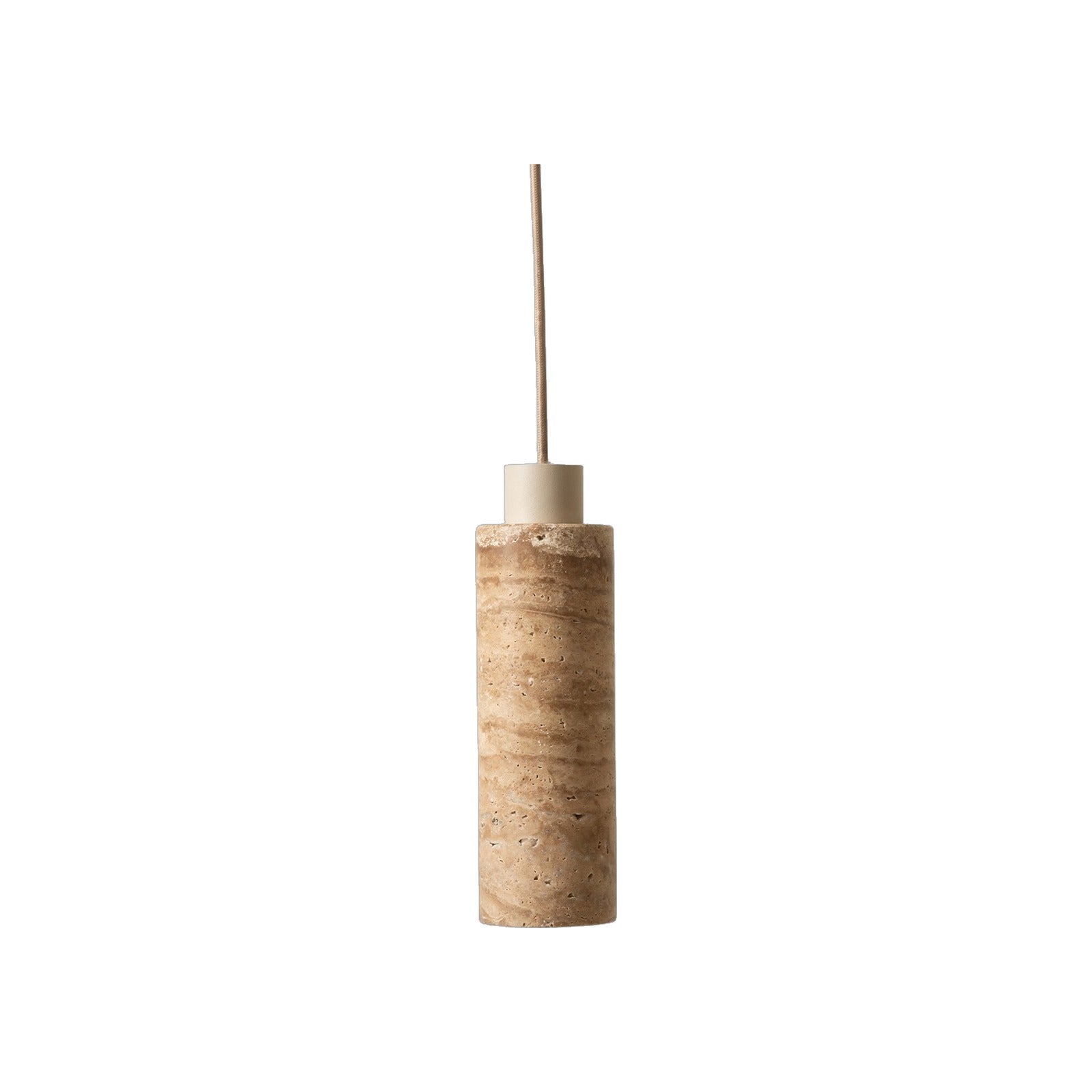 Suspension Tivoli travertin sable 23 cm GU10