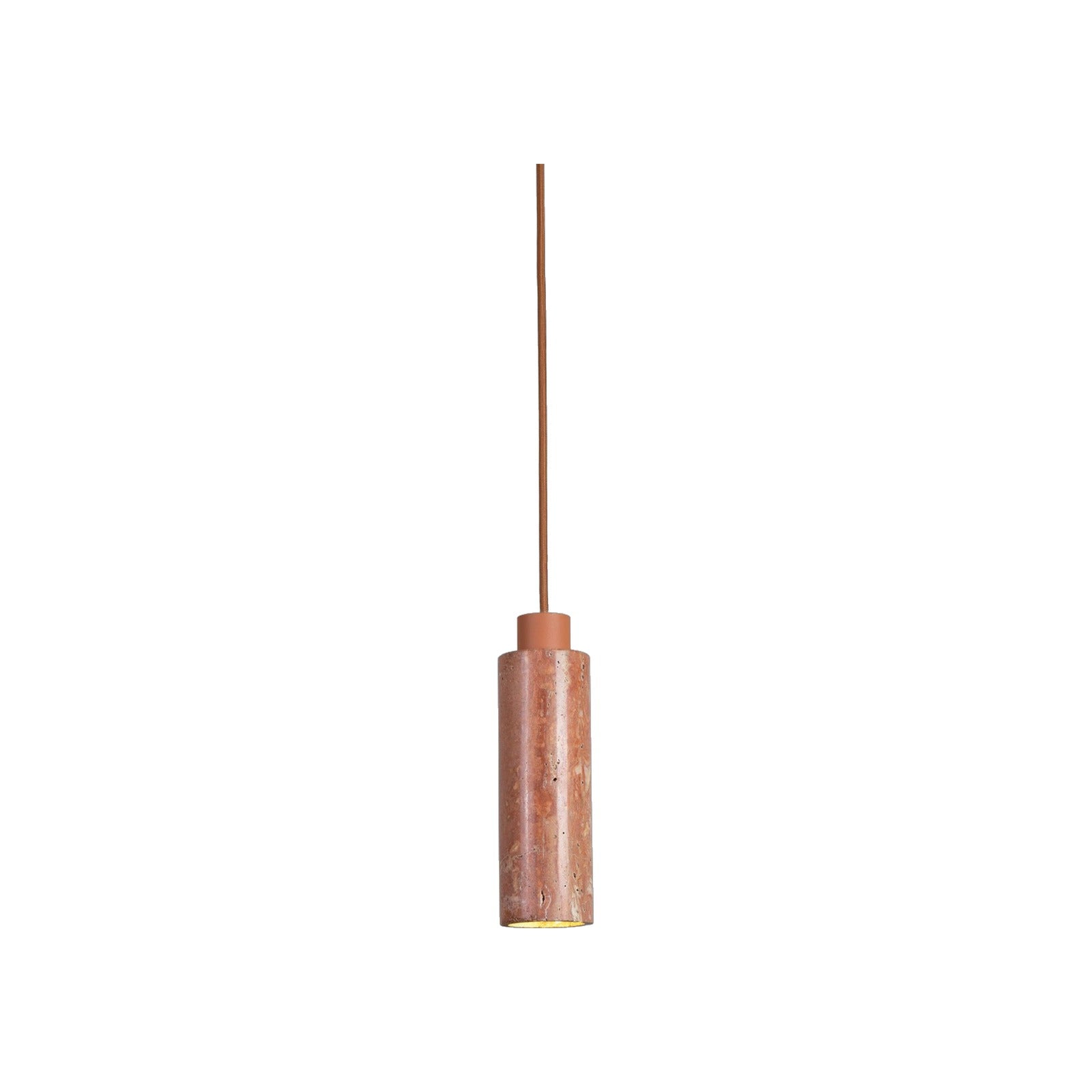 Suspension Tivoli travertin terracotta 23 cm GU10