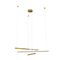 Suspension Trio III dorée brossée à variateur