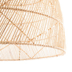Abat-jour de suspension Twister en rotin naturel 65 cm, vue 5