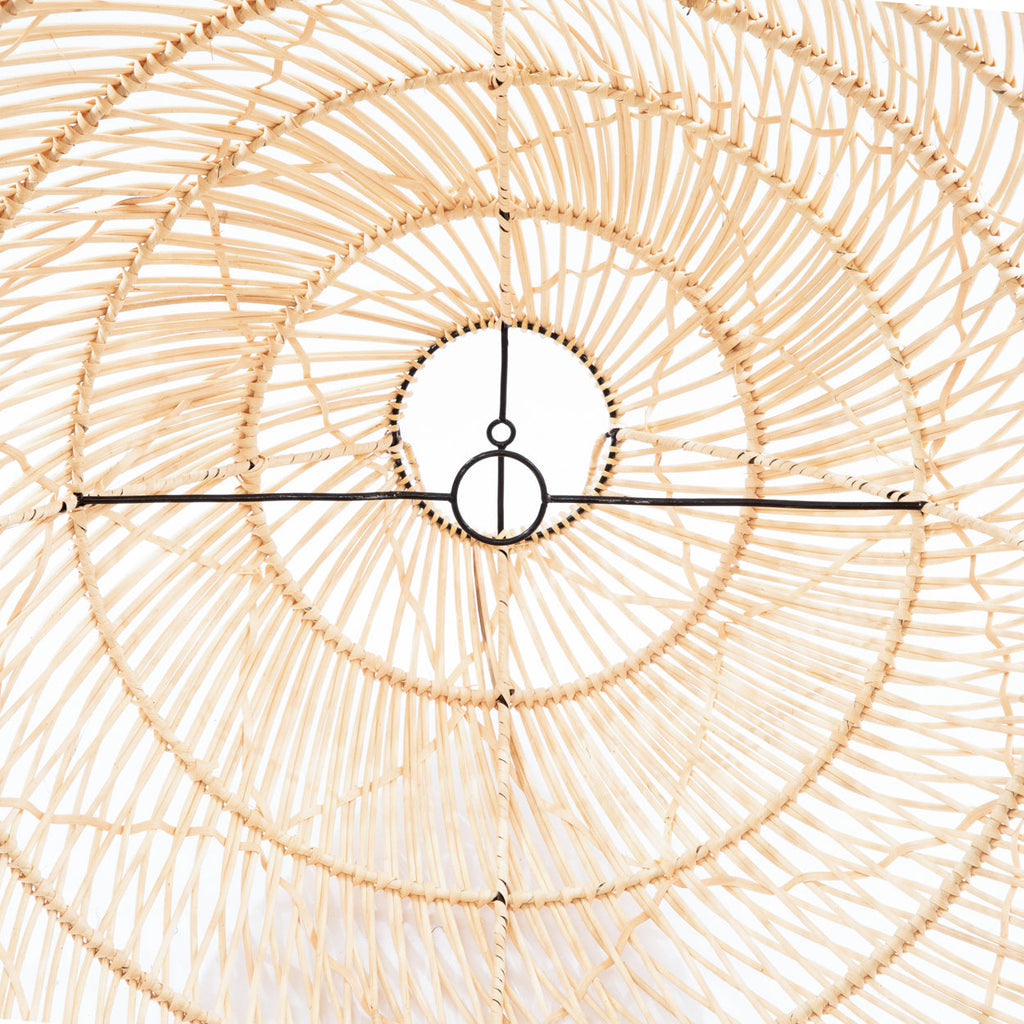 Abat-jour de suspension Twister en rotin naturel 65 cm, vue 6