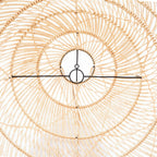 Abat-jour de suspension Twister en rotin naturel 65 cm, vue 6
