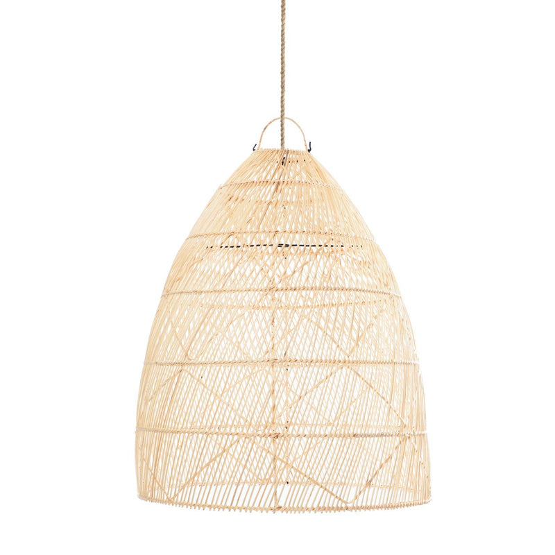 Dimensions Abat-jour de suspension Twister en rotin naturel 65 cm