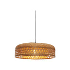 Suspension Ubud double abat-jour bambou naturel 60 cm E27