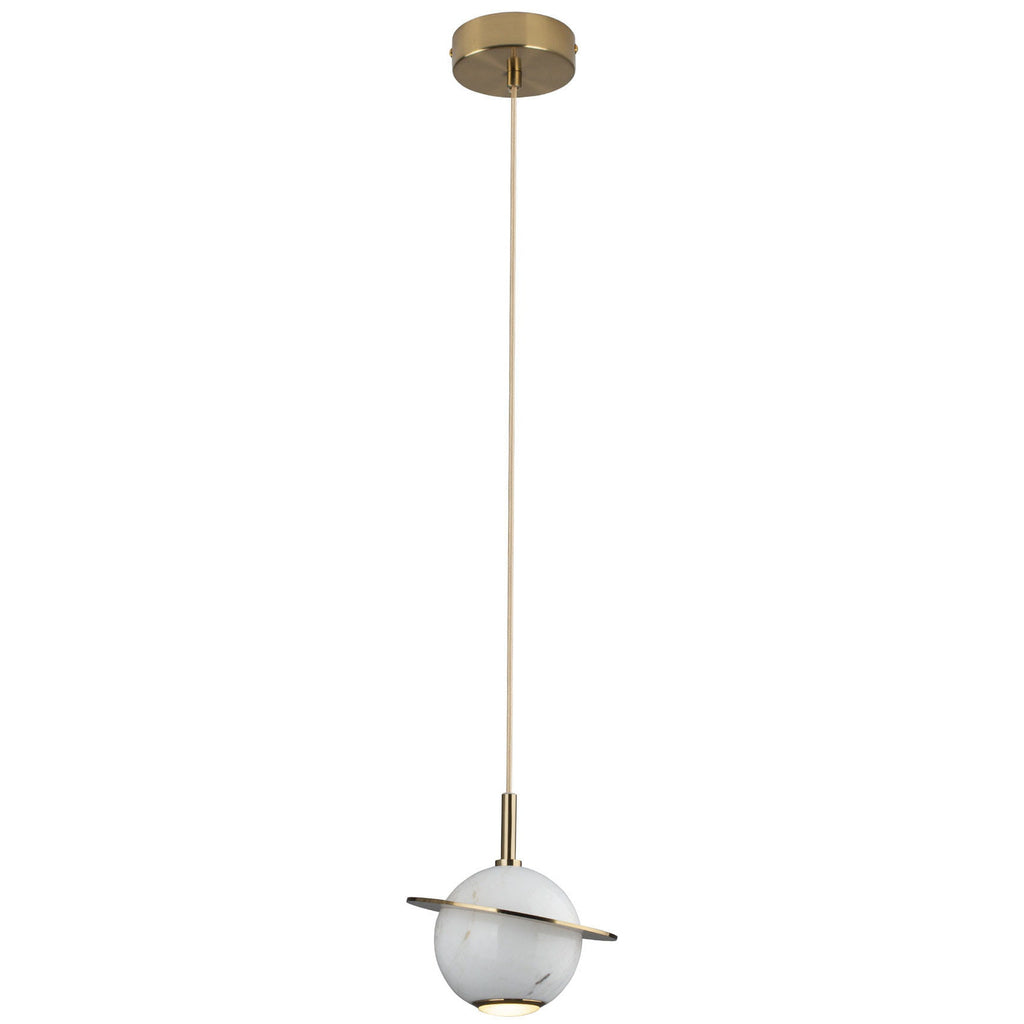Suspension Uranos marbre blanche