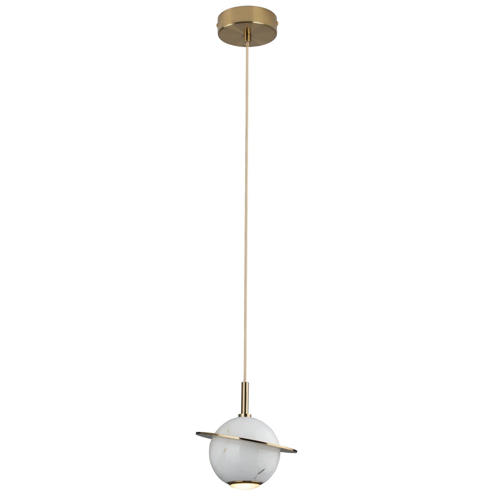 Suspension Uranos marbre blanche