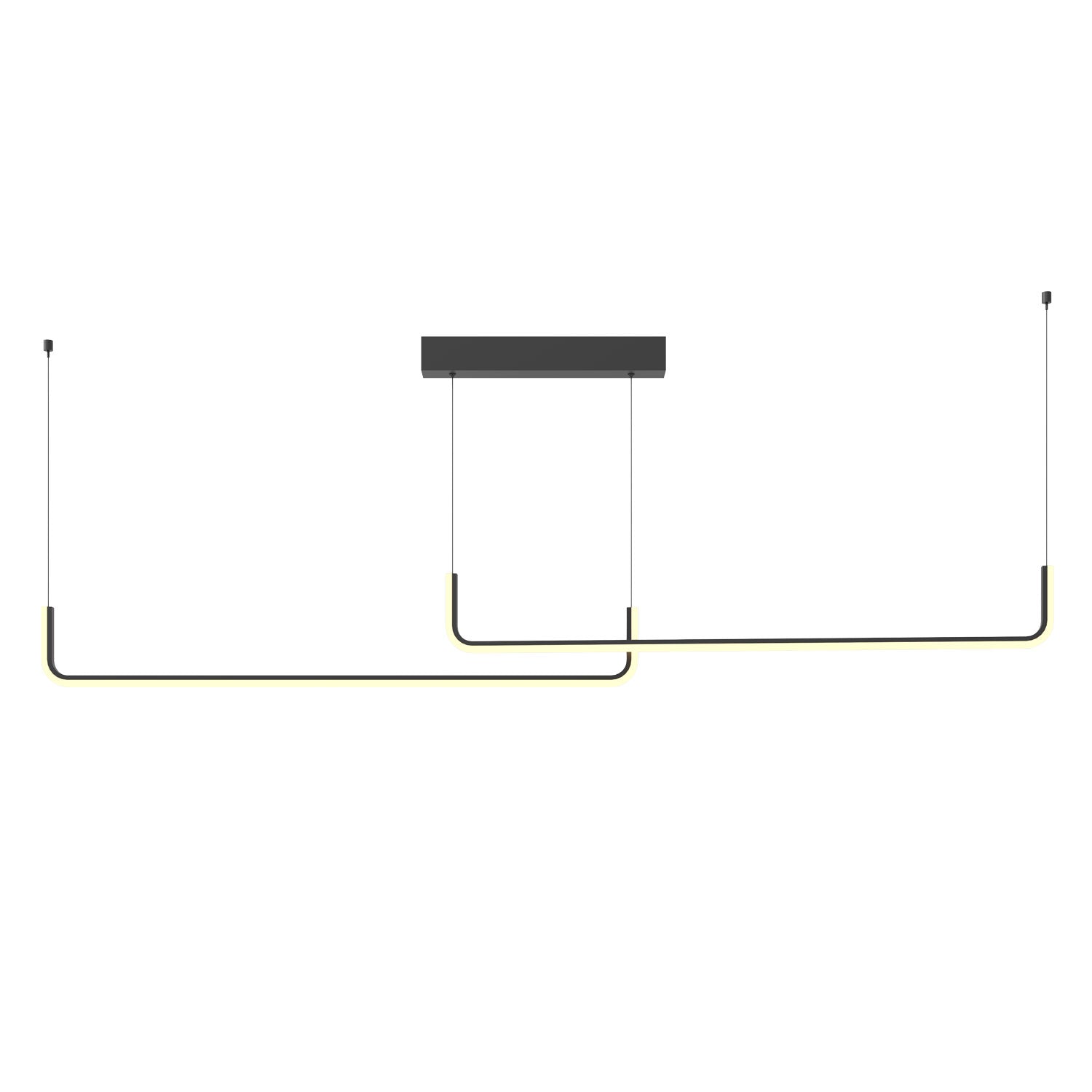 Suspension Urus 150 cm noire